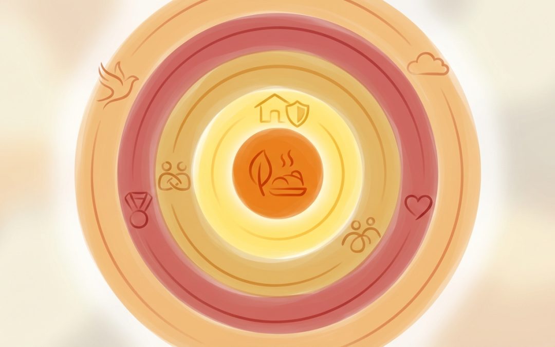 La pirámide de Maslow como un círculo de necesidades